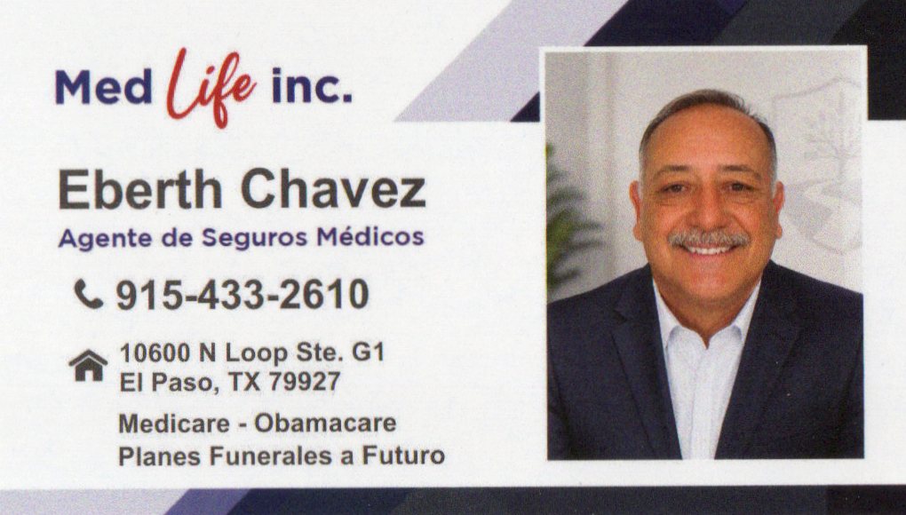 Eberth Chavez business card