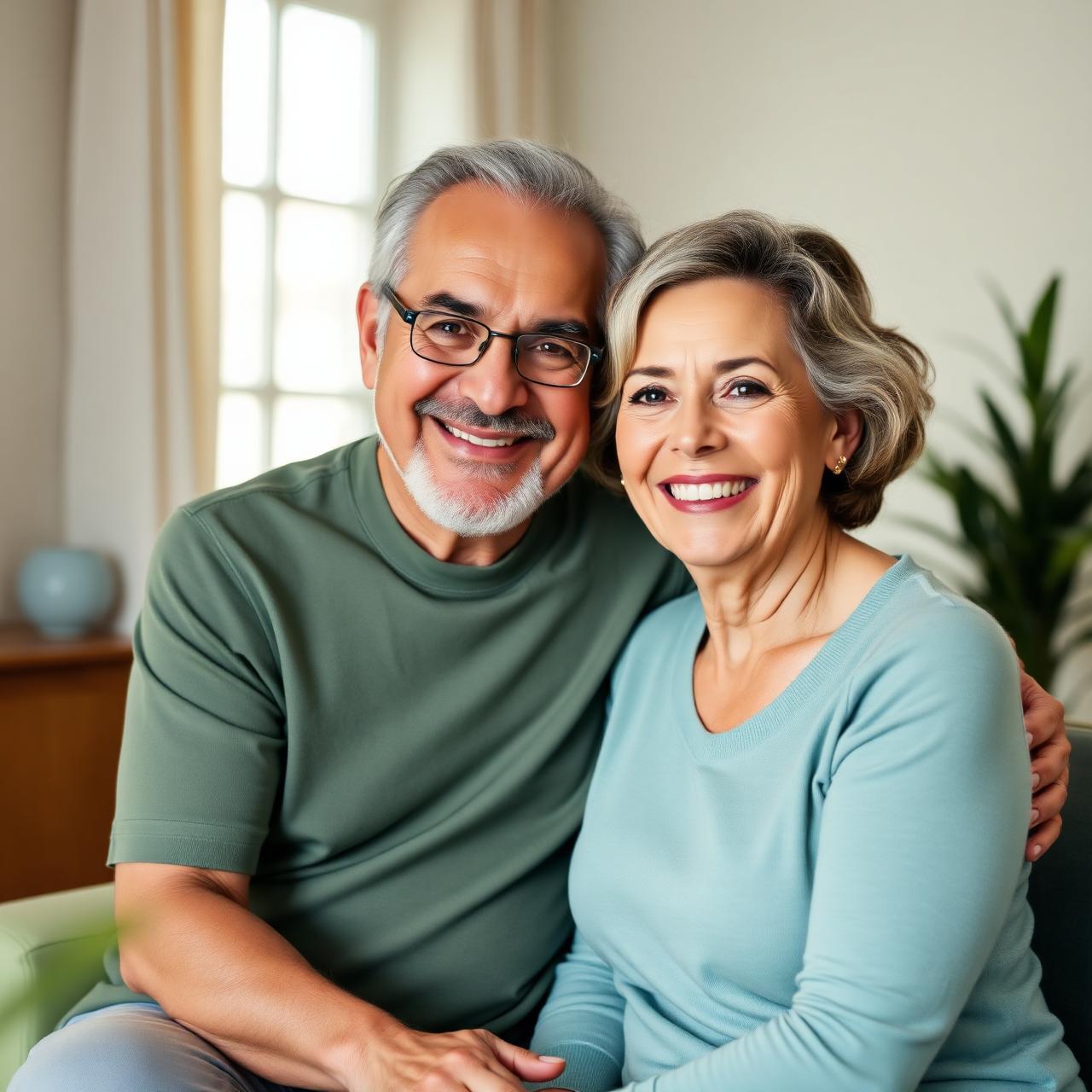 Senior El Paso County couple at home